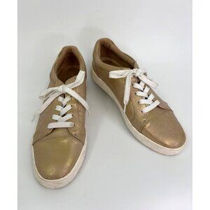 Naturalizer Soul Neela Lace Up Comfort Sneaker Gold 8 M